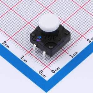 TSW12111-130B511CA-001E Tactile Switch Through hole-4P,11.7x11.5mm Switch Single Pole Single Throw Round Button 2.8N 11.7mm - Product Image 1