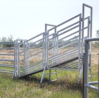 Nouvelle rampe de chargement pour bétail, galvanisée, portable, réglable, robuste, résistante à la corrosion, montage facile