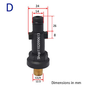 Buse à mousse compatible avec nettoyeur haute pression OEM Ar Joe Sterwin, adaptateur de lance à mousse, outil de nettoyage de voiture en plastique - Product Image 6