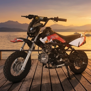 Oferta Especial: Motocicleta de 110cc con Enfriamiento por Aire, Motor de Gasolina, Frenos de Disco, Monocilíndrica 4T, Tubos de Escape Dobles Rectos - Product Image 1