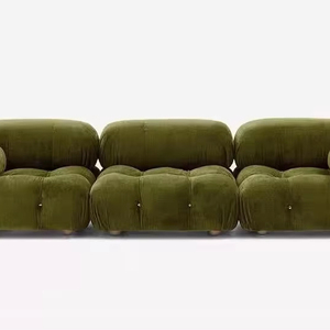 أريكة قطاعية إيطالية من القماش بتصميم عصري وبسيط لشخص واحد، مناسبة للفنادق أو الفلل أو الشقق، بتصميم شبكي عصري - Product Image 1