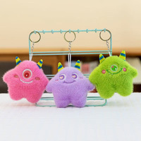 Promotion Économique : Porte-clés Monstre en Peluche Doux et Moelleux de 4 Pouces, Jouets pour Enfants en Coton PP, Cadeaux de Fête