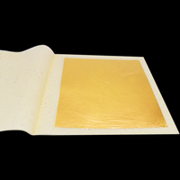 Vente directe d'usine 9.33*9.3 cm chinois 24 k feuille d'or feuilles de métal dorure pour artisanat et église décorative
