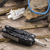 Outil Multifonction de Survie pour Camping en Plein Air en Acier Inoxydable, Couteau de Poche Pliant à Fonctions Multiples