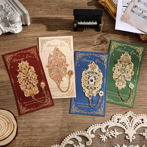 1 حزمة خمر الباروك تحت عنوان المعادن المرجعية حجم كبير تصميم الأحجار الكريمة جوفاء مع شرابة سلسلة غير النظامية المعدنية - Product Image 3