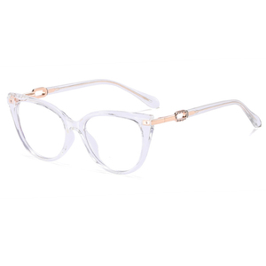 <span class=keywords><strong>2026</strong></span>年新型TR90+メタル製キャットアイメガネフレーム、ブルーライトカット、ダイヤモンド付きのおしゃれな大人用メガネ - Product Image 3