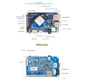 แผงวงจร RK3399 4GB DDR4 16GB eMMC ในตัวแผงวงจร NPU <span class=keywords><strong>ORANGE</strong></span> <span class=keywords><strong>Pi</strong></span> <span class=keywords><strong>4B</strong></span> - Product Image 5
