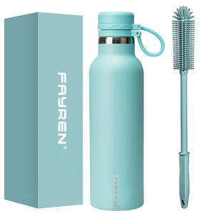 Botella de Agua Deportiva de Acero Inoxidable con Aislamiento al Vacío a Prueba de Fugas para Camping y Senderismo, Doble Pared 304, Frío y Calor - Product Image 1