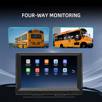 Cámara de Coche Inalámbrica de 7 Pulgadas y 2 Canales 1080P con Pantalla IPS, Grabación en Bucle, Protección de Estacionamiento y Cobertura del 110%