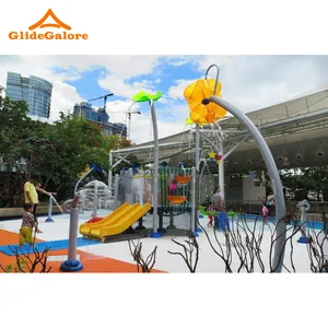 Splash Pad Water Spray Park Play Elements Aquatic Playground Equipment Custom Structure For Outdoor Indoor Splash Park