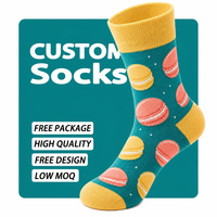 Chaussettes amusantes personnalisées à faible MOQ, prêtes à l'exportation, avec logo de marque privée, pour des campagnes de marque créatives