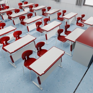 Tables et chaises <span class=keywords><strong>de</strong></span> <span class=keywords><strong>classe</strong></span> Bureau et chaise d'école maternelle Table et banc d'école ergonomiques Bureau et chaise double pour étudiant - Product Image 2