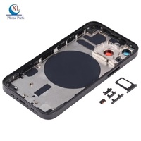 Corps de porte arrière pour iPhone 11 12 13 14 Pro Max 14Plus 13 12 Mini Xs Max Xr X 8 Plus couvercle de batterie en verre pièces de boîtier arrière