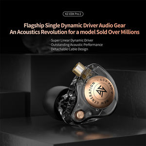 KZ EDX Pro 2 Auricolari In-Ear Monitor HIFI Cablati IEM con Driver Dinamico Ultra-Lineare Cavo Staccabile Type-C da 3,5mm - Product Image 2