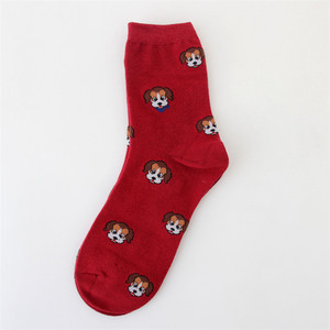 Yiwu सस्ते अजीब रंगीन फैशन कपास पशु कुत्ते भेड़ प्यारा कार्टून चालक दल के मोज़े - Product Image 2