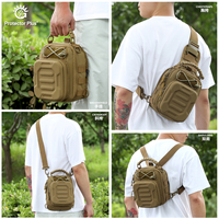 Sac à dos tactique pour homme Protector Plus, coque rigide, EDC, nylon, sac de poitrine, sac à bandoulière léger, sac à bandoulière tactique d'extérieur