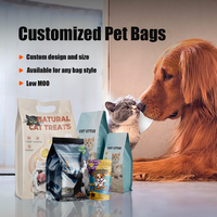 Nouvelle vente directe d'usine, sacs d'emballage pour aliments pour animaux de compagnie, refermables, à haute barrière, avec impression de logo personnalisé, OEM, 5 kg, 10 kg, 15 kg