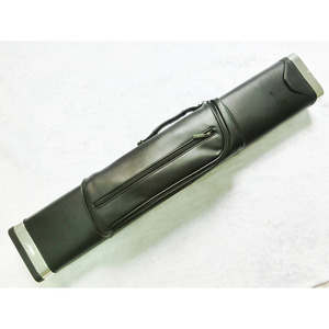 1/2 size duro cue caso di colore nero con striscia di alluminio entrambi i lati cue box con 6 fori - Product Image 1