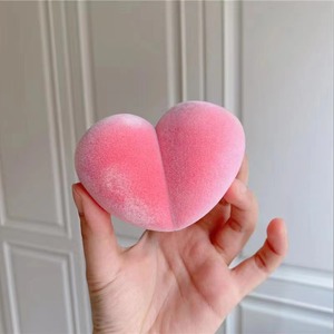 Éponge de maquillage floquée, sans latex, non toxique, lavable, avec logo personnalisé, applicateur de fond de teint pour le visage, éponge de maquillage pour un mélange uniforme - Product Image 2