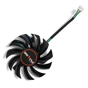 FDC10H12S9-C FDC10H12D9-C ใหม่เครื่องทำความเย็น RX5600XT 0.35A 75มม. 4PIN ไฟฟ้ากระแสตรง12โวลต์สำหรับไพลิน RX <span class=keywords><strong>5600</strong></span> <span class=keywords><strong>XT</strong></span> 6กรัม D6รุ่นแพลทินัม Pro OC - Product Image 5