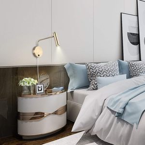 Lámpara de Mesa Giratoria de Hierro de Diseño para Dormitorio, Mesita de Noche, Escritorio, Sala de Estar, Creación de Atmósfera Cálida - Product Image 2