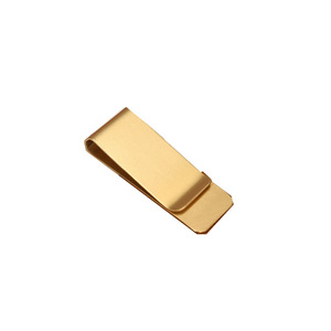 Clip de Metal en blanco de acero inoxidable con logotipo grabado personalizado, billetera delgada para hombre, Clip de dinero, Clips de dinero de Metal en blanco dorado para efectivo - Product Image 5