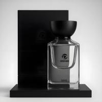 Envase de Perfume Cuadrado de Lujo Personalizado de Fábrica, Base Gruesa, 30ml 50ml 100ml, con Pulverizador y Tapa de Madera