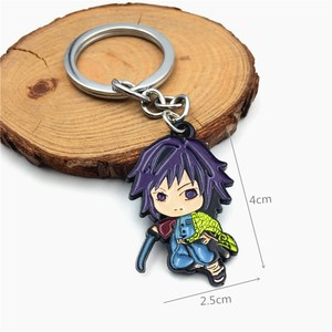 Porte-clés de l'anime <span class=keywords><strong>Demon</strong></span> <span class=keywords><strong>Slayer</strong></span> kimetsu no yaiba, nouveau bijou en métal de haute qualité, avec logo figurine, en émail, - Product Image 6
