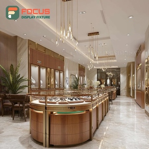 Custom Custom Jewelry Store Furniture Manufacturer Polished Surface Brand Store Jewelry Cabinet - Product Image 6