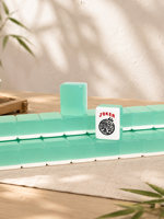 Jeu de Mahjong américain en mélamine acrylique de marque Joker, 166 pièces, tuiles de couleur gelée, pieds de table à quatre pattes, 4 joueurs, carton