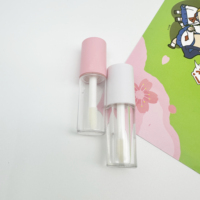 Grossiste d'Usine Professionnel: Contenant de Brillant à Lèvres Rond Blanc Rose 1,2 ml 3 ml, Mini Tube Cosmétique de Maquillage, Tube de Brillant à Lèvres Vide