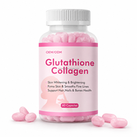 Complément en capsules de collagène et glutathion hydrolysé antioxydant pour adultes : beauté, anti-âge, éclaircissement et raffermissement de la peau