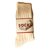 Chaussettes en coton côtelées unisexes de haute qualité, tricotées à la main, sans couture, pour l'hiver 2026