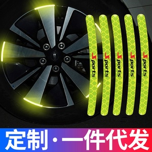 Ruban de jante PET imprimable en feuille réfléchissante micro prismatique personnalisable pour roues de voitures - Product Image 5