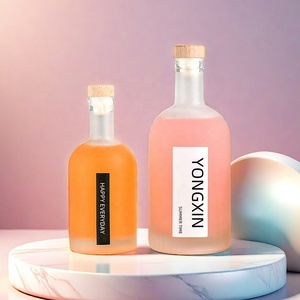 Botella De Cristal vacia personalizada transparente Para zumo Leche Agua licor Vino Oliva Vodka whisky Tequila - Product Image 1