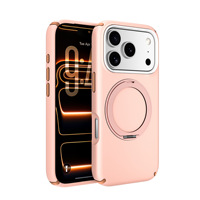 Étui de protection combiné antichoc avec béquille magnétique et support d'anneau, personnalisable avec logo OEM/ODM pour iPhone 17 Pro Max (vente en gros)