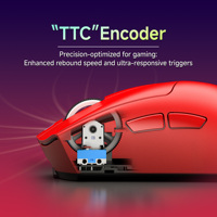 Souris de jeu sans fil Ultralight Esports 54g légère 8K Polling 26K DPI Capteur optique 6 boutons programmables Souris de jeu