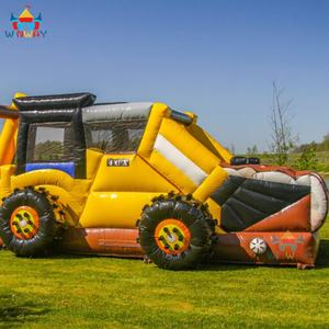 Nouveau design 2026 WINWAYTOYS Château gonflable PVC Combo Camion de chantier et Excavatrice, capacité 5-10 personnes, à vendre - Product Image 6