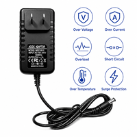 Adaptateur secteur portable 5V 1A 5W avec protection contre les courts-circuits, prise US EU UK AU pour moniteur, CCTV, routeur