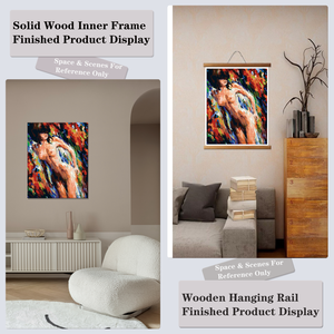 Peinture par numéros Femme nue Kit d'art sur toile Rectangulaire Abstrait Peinture à l'huile DIY pour adultes et enfants - Product Image 6