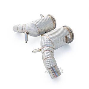 Tuyau de descente thermiquement blindé <span class=keywords><strong>MDG</strong></span>.U 3.0T pour Porsche 911 Carrera 992 2019-2023, section performance racing 304 - Product Image 6