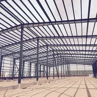 Edificio de Estructura de Acero Prefabricado de Gran Envergadura, Taller Industrial Espacioso Sin Columnas Intermedias
