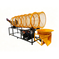 Trancheuse industrielle de manioc frais avec élimination des impuretés grossières, capacité de 3 à 5 tonnes par heure, tranches réglables de 8 à 20 mm, diesel/électrique