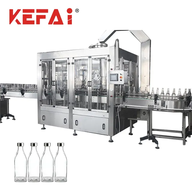 KEFAI 110V otomatik 3000bph 1L saf maden suyu sıvı şişe yıkama dolum kapaklama 3 In 1 makine dolum ekipmanları