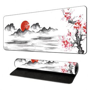 Sanxing Rectangular Natural Rubber Anime Cartoon Mouse Pad 900x300mm Art Cherry Blossom Mountain Design Office Desk <b>Mat</b> Stock - Product Image 2