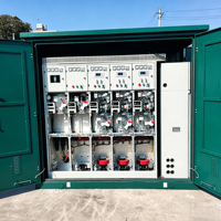 Unité de Commutation en Anneau (RMU) Isolée au Gaz SF6 12kV 24kV 630A IP66 Certifiée ASTA pour Appareillage Moyenne Tension