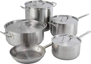 Marmite de cuisson commerciale robuste, grande casserole à induction, poêle composite, ustensile de cuisson pour soupes - Product Image 3