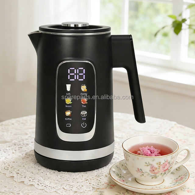 1500W 1.5L Household Kitchen Appliance Cordless Digital Kettle with Screen Automatic Power off Keep Warm Temperature Setting