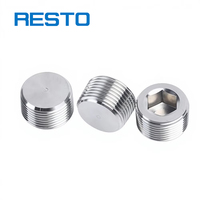 Raccords à filetage hexagonal interne en acier inoxydable 304, têtes de bouchon PT NPT GM, vis à huile pour tuyau 1/2" 2" 4" 6"