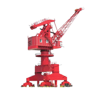 Grue portique mobile à flèche simple de 20 tonnes pour port, grue à flèche inclinable